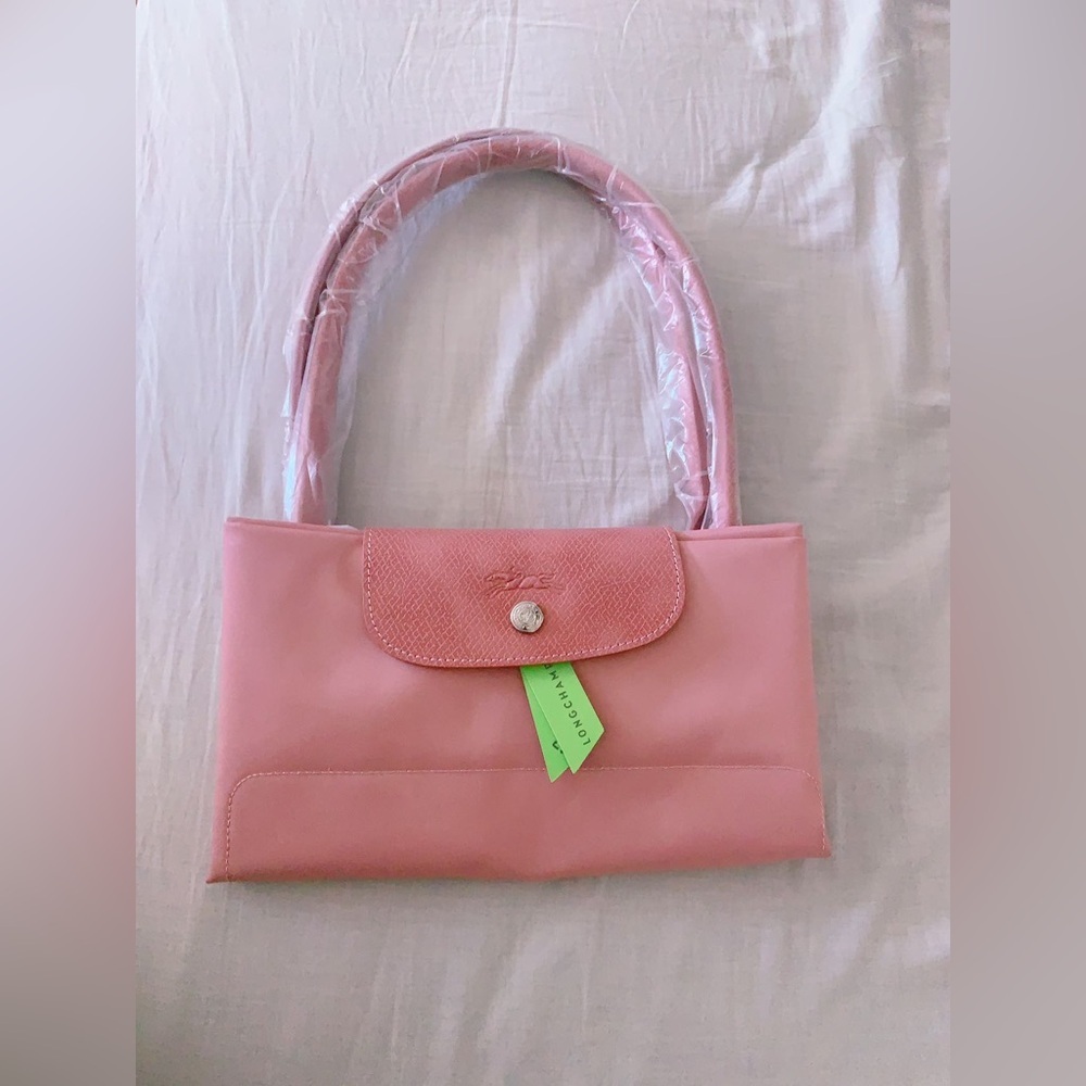 Longchamp Large Le Pliage Shoulder Tote Color petal Pink - Picture 11 of 14